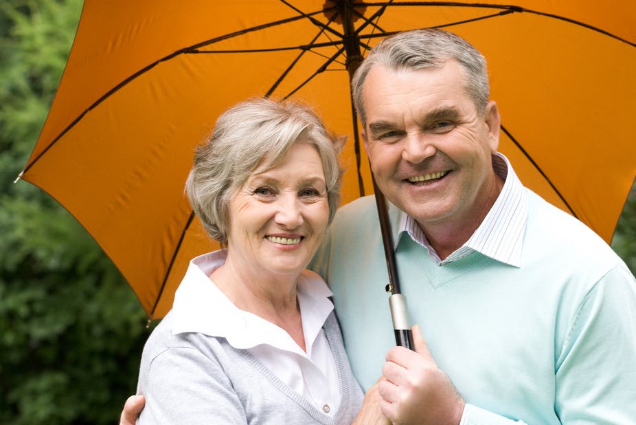 Testosterone Therapy Covered by Insurance Older Couple Under Umbrella